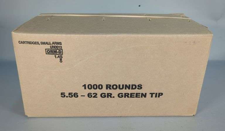 Lake City 5.56x45mm Green Tip Ammo, Approx 1000 Rds, Local Pickup Only image