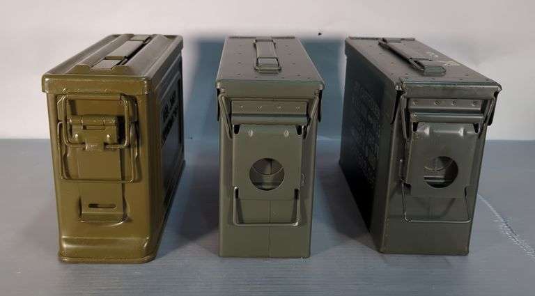 Metal Ammo Cans, 7" x 11" x 4", Qt 3 image