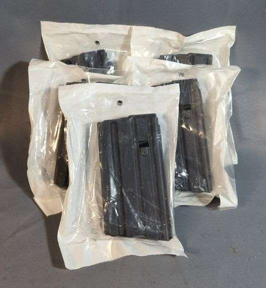 AR-Stoner .223 Cal 20-Rd Metal Mags, New In Pkg, Qty 5 image