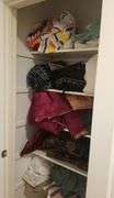 Linen Including Comforters, Throws, Throw Pillows, Sheets, And More, Contents Of 5 Shelves, Vacuum Accessories Not Included