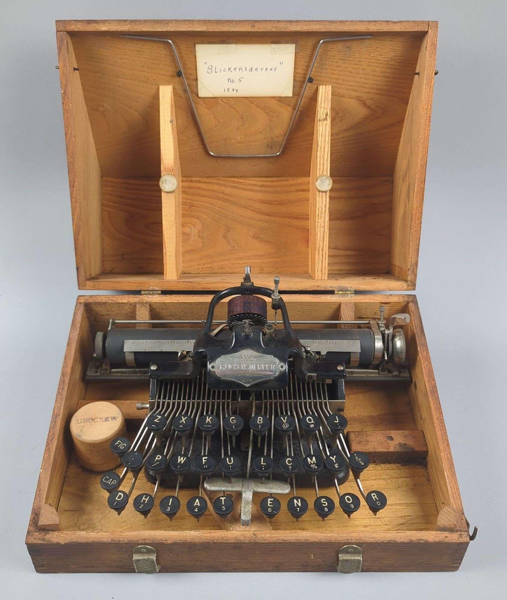 Blickensderfer No. 5 タイプライター Blickensderfer typewriter - Wikipedia