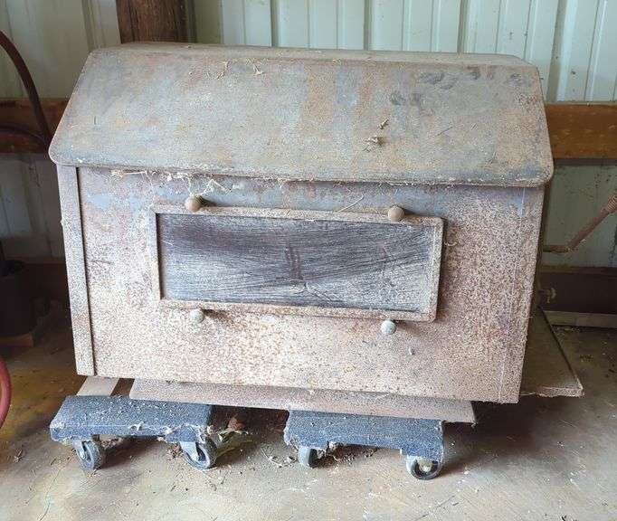 Cast Iron Forge, 24" x 38" x 21", On Floor Dollies, Qty 2, Bidder Responsible For Proper Removal