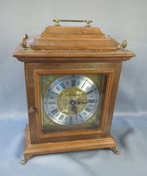 Hermle Clock, Made In West Germany, Missing Back, 15" x 11.5" x 7 image