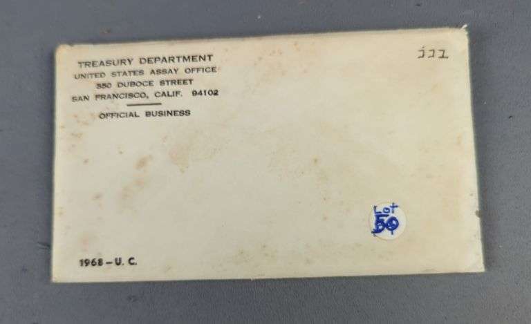 1968 U.S. Treasury Department Opened Proof Set image