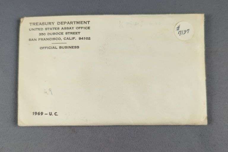 1969 U.S. Treasury Department Unopened (Sealed) Proof Set image