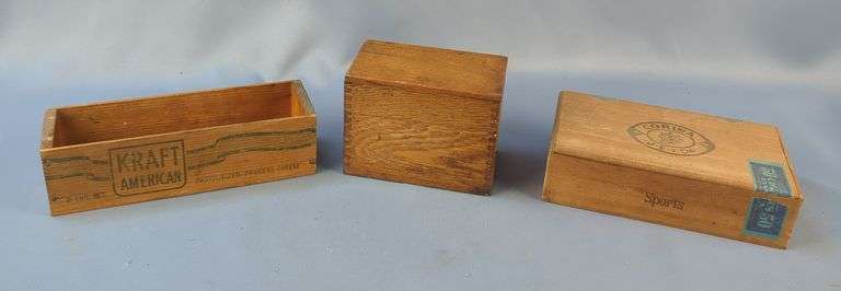 Corina Sports Cigar Case, Kraft Cheese Container, And Recipe Holder, Qty 3 image