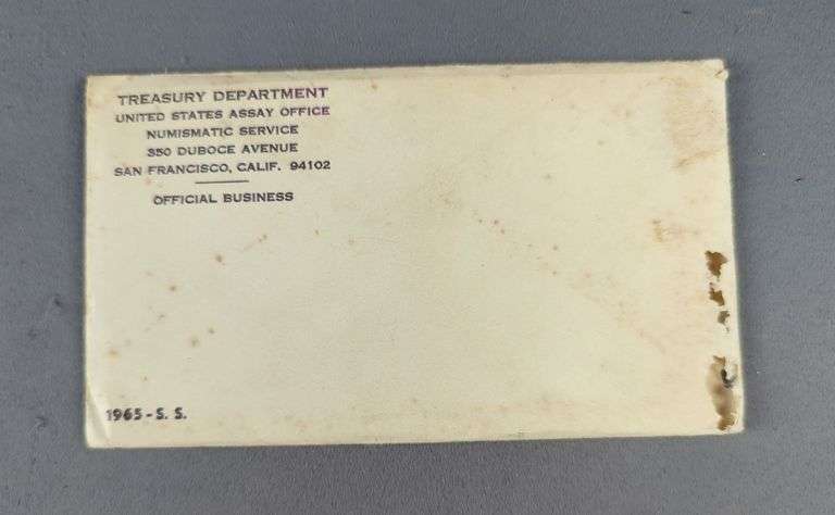 1965 U.S. Treasury Department Opened Proof Set image