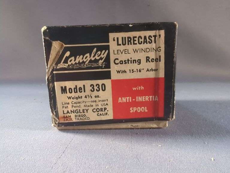 Langley Lurecast Model 330 Level Winding Casting Reel, With