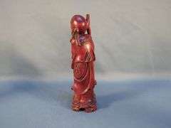 Fitz & Floyd Japanese Hand Painted "Ceramic Vernissage" Geisha, 11" And Hand Carved Chinese God Figurines, Approx 11", Qty 2