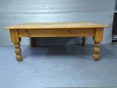 Rustic Pine Coffee Table, 18" x 32" x 48"