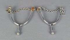 English Riding Spurs, Marked 13F4 0
