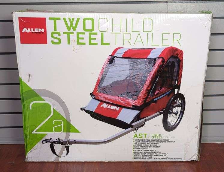 Allen Sports Two Child Steel Bicycle Trailer image