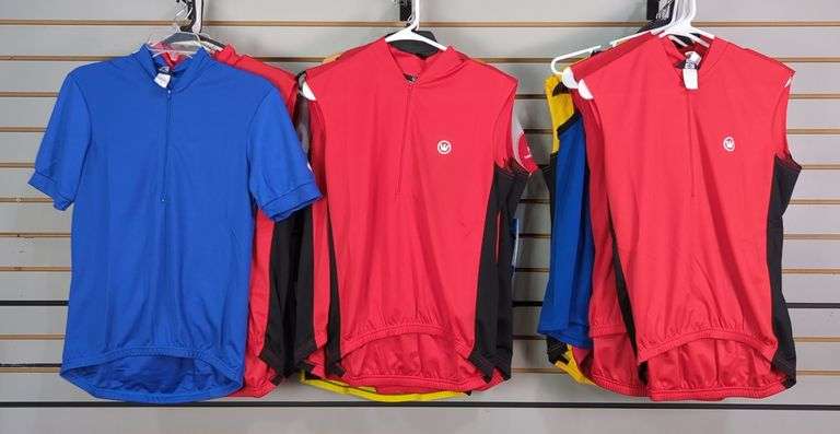Canari, Bellwether, Falconi And Borah Men's Cycling Jerseys, Size Small, Approx Qty 29 image