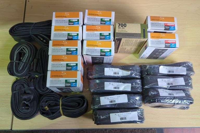 Serfas and Teravail Bicycle Inner Tubes, 700 x 28/38, 700 x 28-35, and 700 x 18/25, Approx Qty 23 image