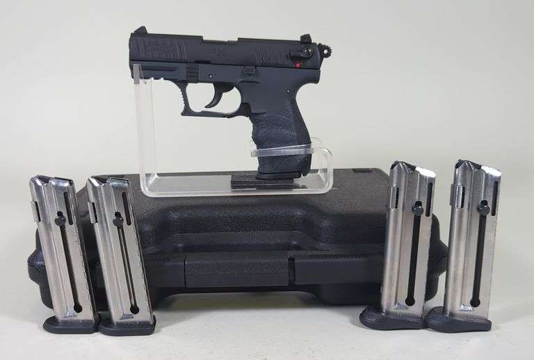 Carl Walther/ Walther Arms P22 .22 LR Pistol SN# WA524559, 5 Total Mags, Back Strap, Paperwork, In Hard Case image