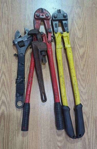 Bolt Cutters and Pipe Wrenches image