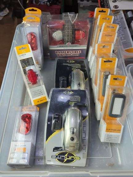 Sunlite & Reelight Bicycle Lights, Various Styles, Contents Of Tub image