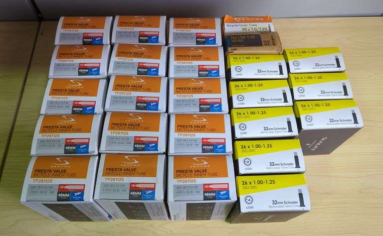 Bicycle Inner Tubes: Serfas and Sunlite, 26 x 1.00-1.25, Approx Qty 25 image