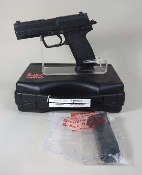 Heckler & Koch Gmbh USP .45 Auto Pistol SN# 25-021940, 2 Total Mags, Double Action, In Hard Case image