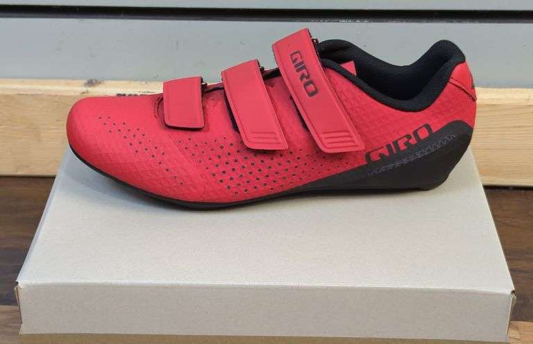 Giro Stylus Bright Red Cycling Shoes, Size 44 image