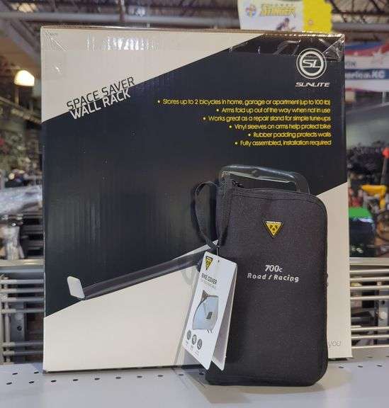 Sunlite Space Saver Wall Rack And Topeak Bike Cover 700c image