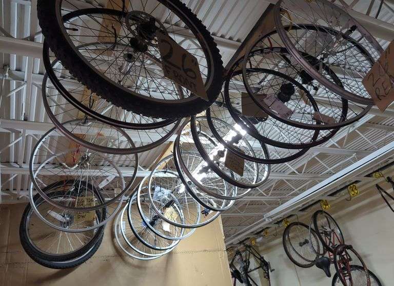 Assorted Front and Rear Bicycle Wheels and Sets image