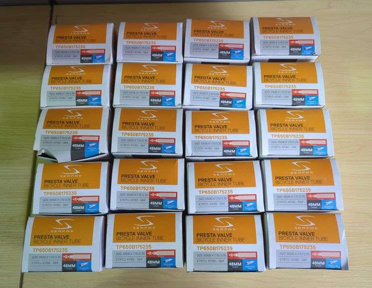 Serfas Presta Valve Bicycle Inner Tubes, 650B x 1.75/2.35, Approx Qty 20 image