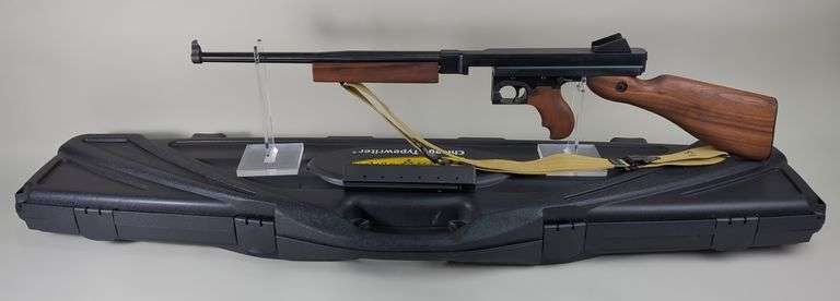 Auto-Ordnance Thompson 1927A-Carbine .45 MI  Rifle SN# KC7666, Canvas Sling, In Hard Case image