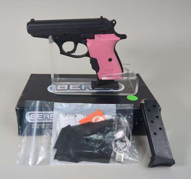 Bersa S.A./ RSA Enterprises Thunder 380 .380 ACP Pistol SN# D62789, 2 Total Mags, Crimson Trace Grips (Original Grips Also Included), Paperwork, In Box image