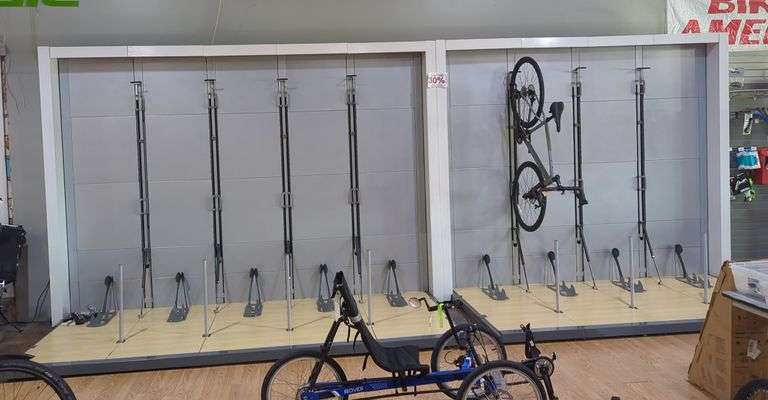 Commercial Bike Rack Display System, Bidder Responsible For Proper Disassembly And Removal, Friday Pick Up Only image