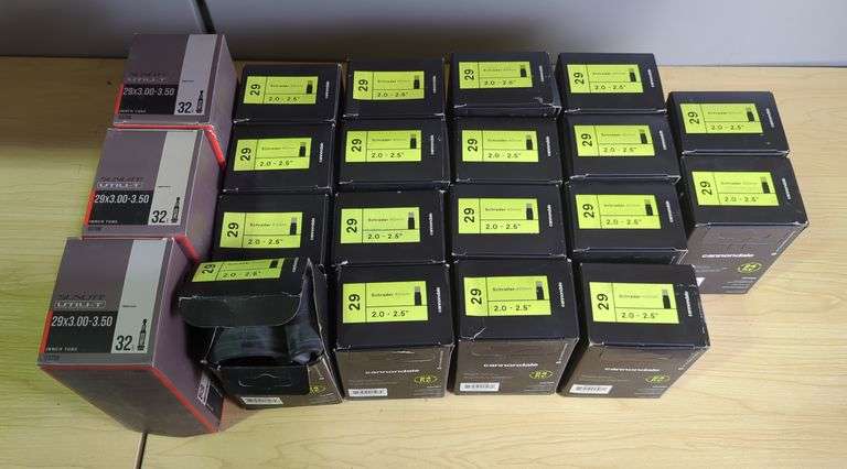 Sunlite & Cannondale Bicycle Inner Tubes, 29 x 3.00-3.50 and 29 x 2.0-2.5, Approx Qty 22 image