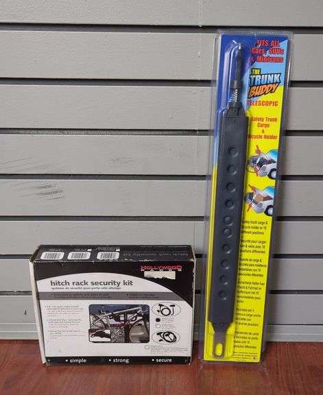 Hollywood Racks Hitch Rack Security Kit And Trunk Buddy Telescopic Cargo Holder image