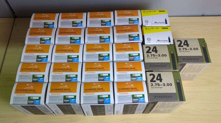 Serfas, Sunlite, And Teravail Bicycle Inner Tubes, Sizes 24 x 1.5/2.2, 24 x 1.50-1.95, and 24 x 2.75-3.00, image