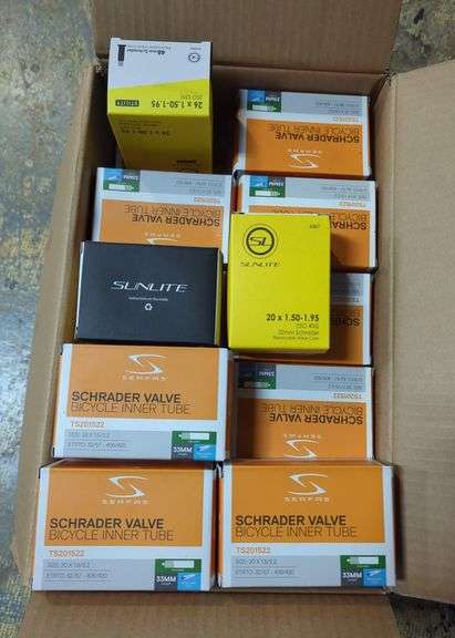 Serfas and Sunlite Bicycle Inner Tubes, Assorted Sizes image