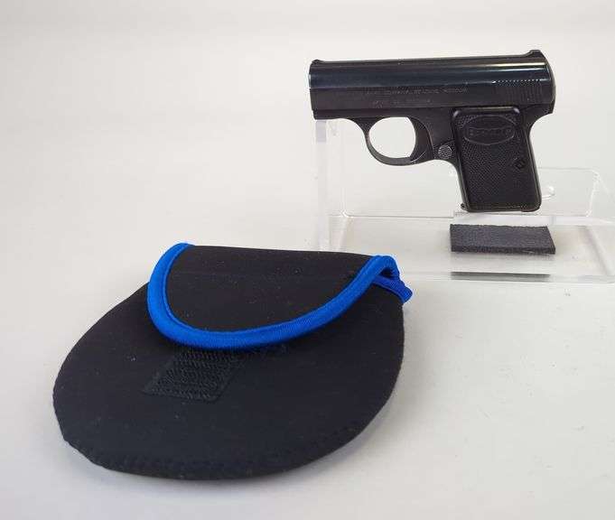 Belgium Browning Baby Browning 6m/m35 Cal  Pistol SN# 122394, In Soft Pouch image