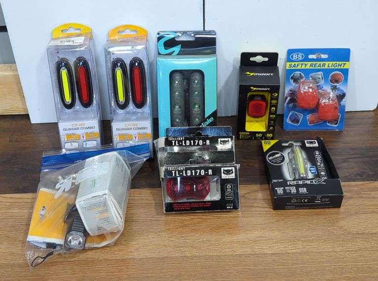 Bicycle Lights Assortment, Qty 9 image