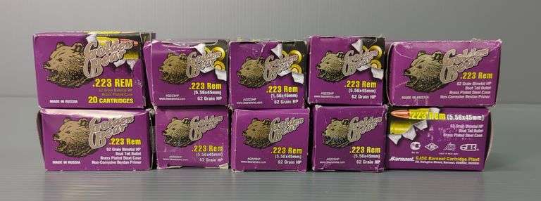 Golden Bear .223 Rem Ammo, Approx 200 Rds, Local Pickup Only image
