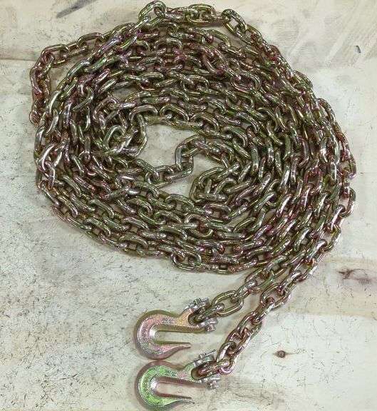 Heavy Duty 5/16" Tow Chain With Forged Steel Hooks image