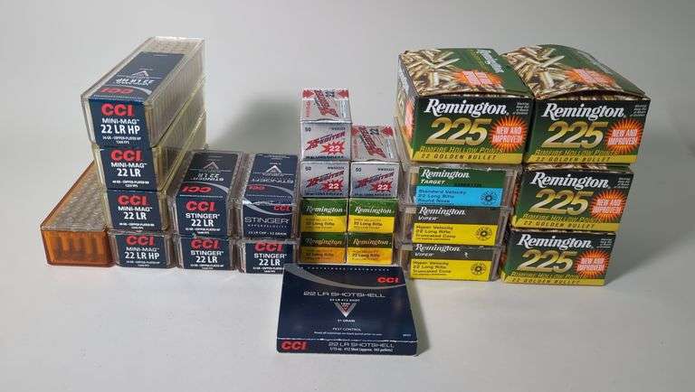 .22 LR Ammo, Approx 2185 Rds, Brands Include Remington, CCI, Winchester, And More, Local Pickup Only image