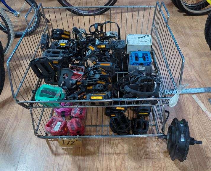 Bicycle Parts Including Wire Storage Bins image