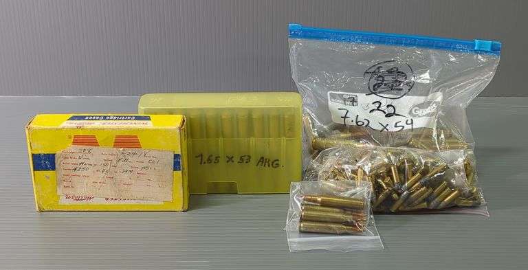 Rifle Ammo Assortment, Includes 7.62x54 Cal, 7.62x39 Cal, .308 Win, 30-06 Sprg, 7.65 Arg, .22 Cal, And More, Uncounted, Local Pickup Only image