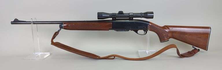 Remington Woodsmaster 742 .243 Win Rifle SN# B7135413, Weaver Marksman Scope, Padded Leather Sling image