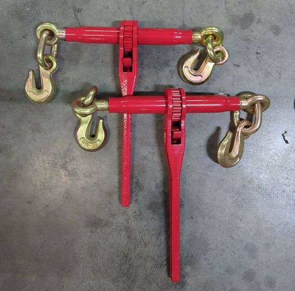 Ratchet Load Binders 5/16-3/8" With Hooks, Qty 2 image