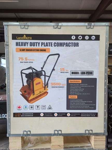 2025 LandHonor LDH-PC90H Heavy Duty Plate Compactor, Unused image