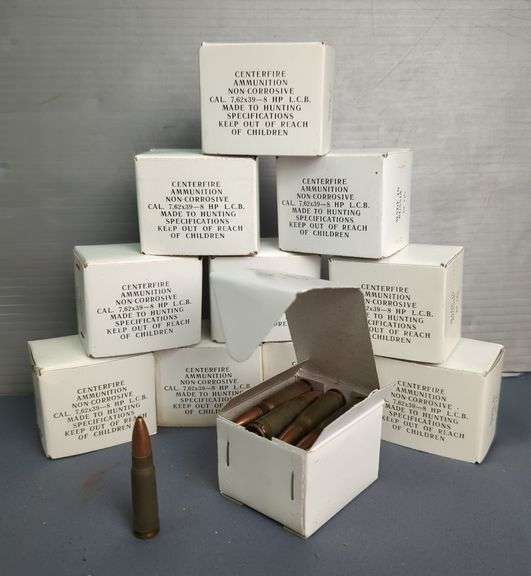CenterFire 7.62 x 39mm Ammo, Approx 220 Rds, Local Pick Up Only image