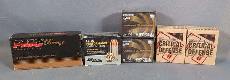 PMC, Federal, Hornady, And Sig Sauer .45 Auto Ammo, Approx 150 Rds, Local Pickup Only image