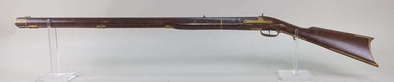 Spain/ Jukar .50 Cal Black Powder Rifle SN# 098180, Brass Accents, Unknown Cal image