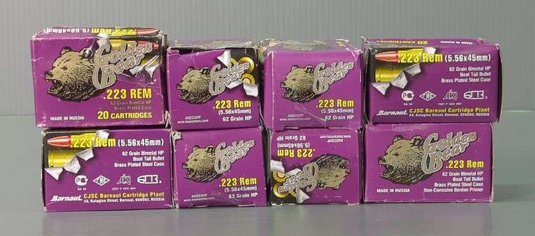 Golden Bear .223 Rem Ammo, Approx 160 Rds, Local Pickup Only image