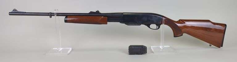 Remington 7600 30-06 Sprg Pump Action Rifle SN# B8167021, 2 Total Mags, Chipped Butt Stock And Butt Plate image