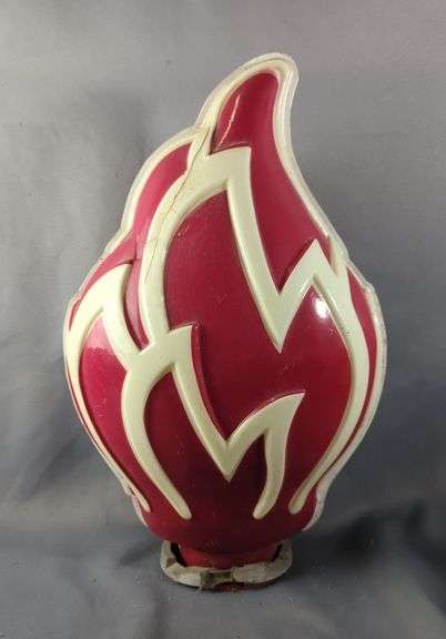 Vintage Style Double Sided Flame Sign image